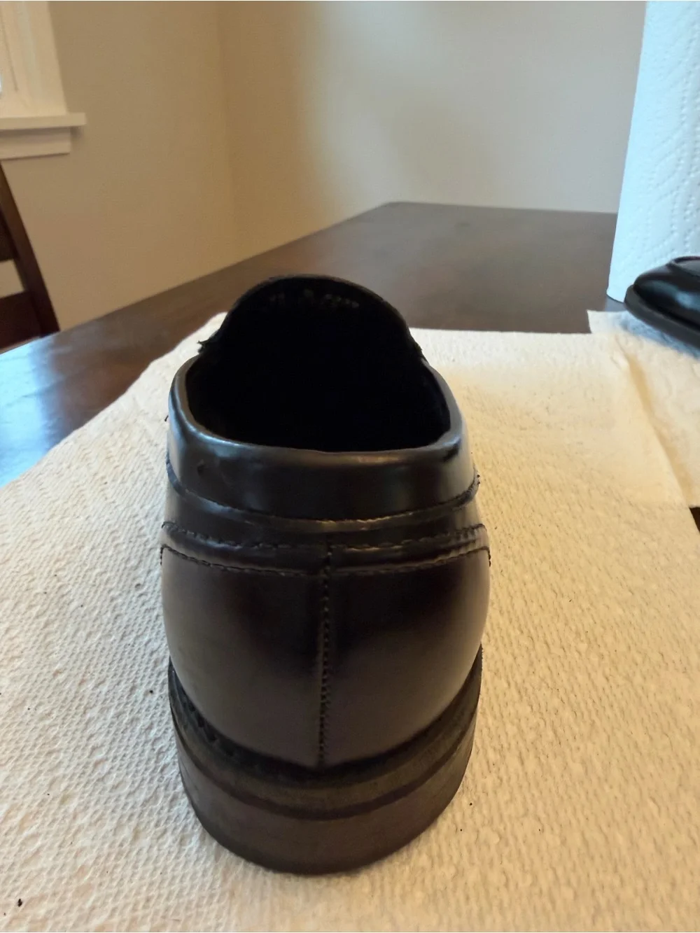 Allen Edmonds Black Leather Mercer Street Penny Loafers